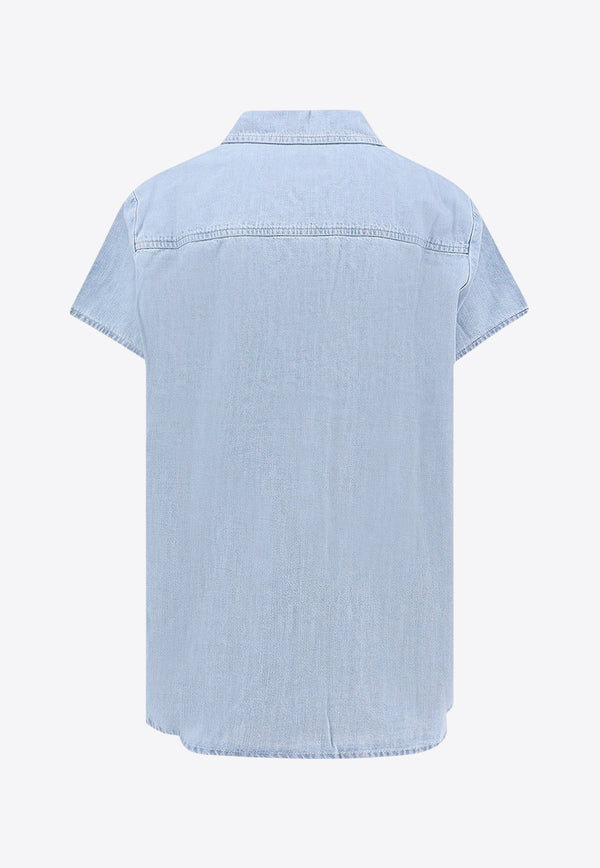 A.P.C. Short-Sleeved Denim Shirt Blue COGXXF12440_AAC_OneColor_30898762