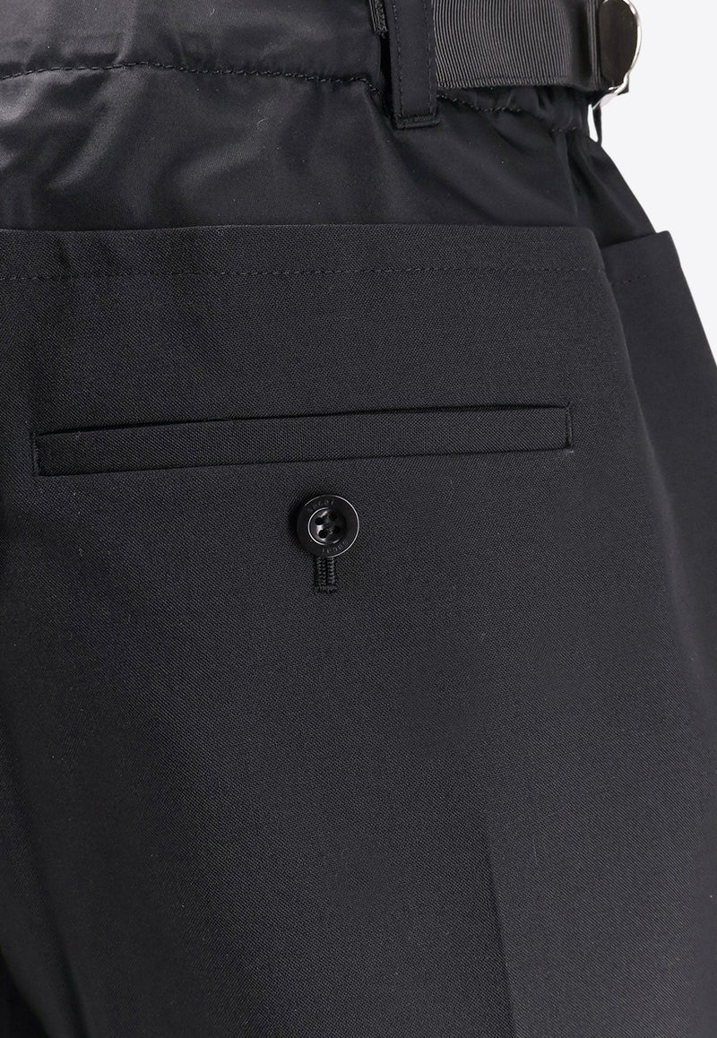 Sacai Wool-Blend Mini Shorts Black 2507951001_Black_29839457