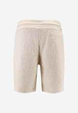 Hugo Boss Textured Bermuda Shorts Beige 50538636_131_OneColor_30897842
