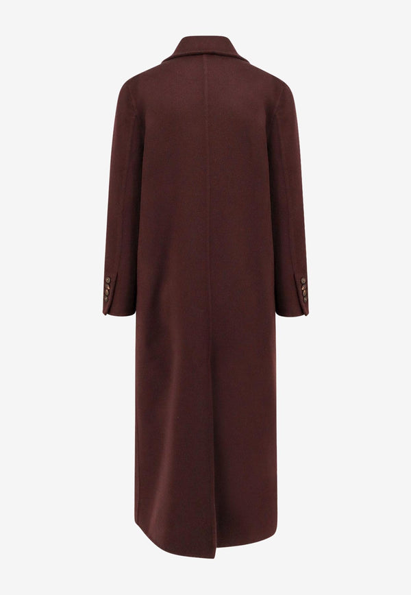 Brunello Cucinelli Essential Double-Breasted Coat Bordeaux MD5039895C4243_Red wine_29841754