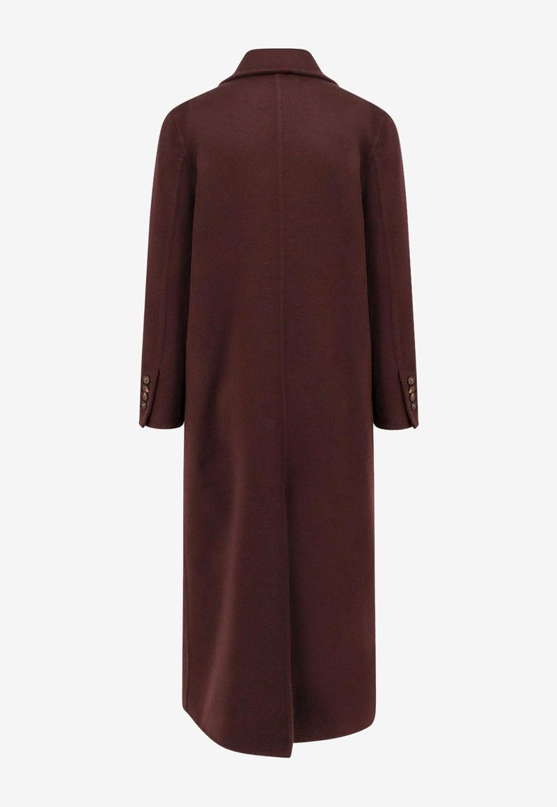 Brunello Cucinelli Essential Double-Breasted Coat Bordeaux MD5039895C4243_Red wine_29841754