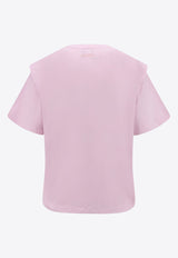 Isabel Marant Etoile Zelitos Logo T-shirt Pink TS0041FAA1N41I02FP_FADED PINK_29845266