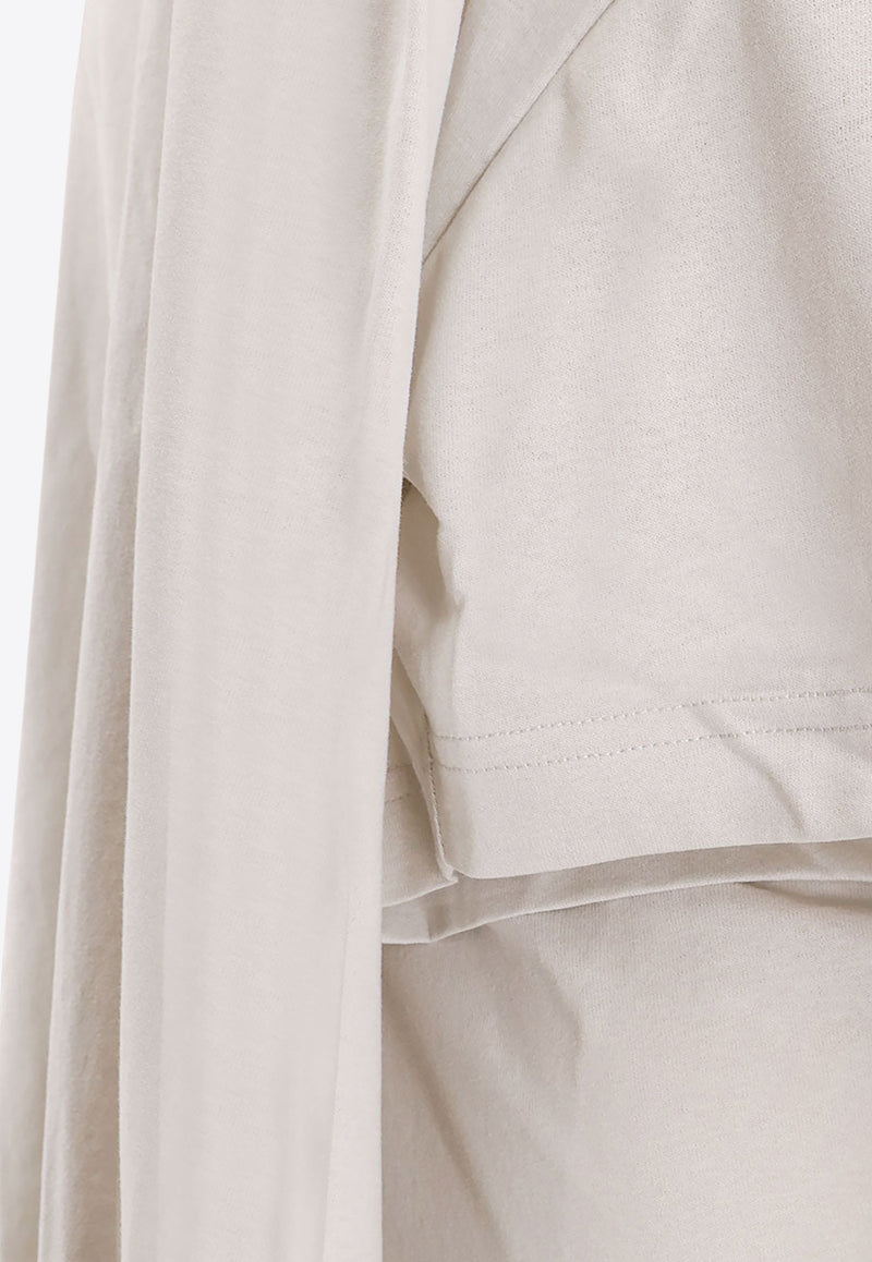 Balenciaga Semi-Fitted Mini T-shirt Dress Off-white 837569TSVE79012_DIRTY WHITE_29842224