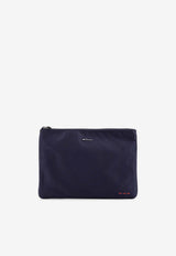 Kiton Ciro Paone Logo Nylon Clutch Blue UBA0059N0127002BLU_Blue_29848606