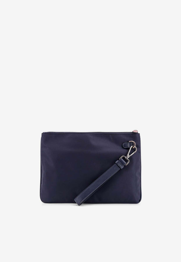 Kiton Ciro Paone Logo Nylon Clutch Blue UBA0059N0127002BLU_Blue_29848606