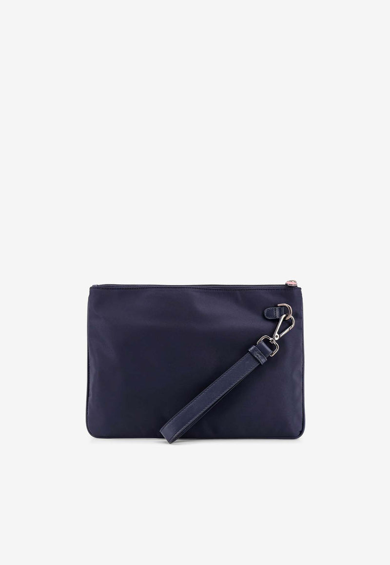 Kiton Ciro Paone Logo Nylon Clutch Blue UBA0059N0127002BLU_Blue_29848606