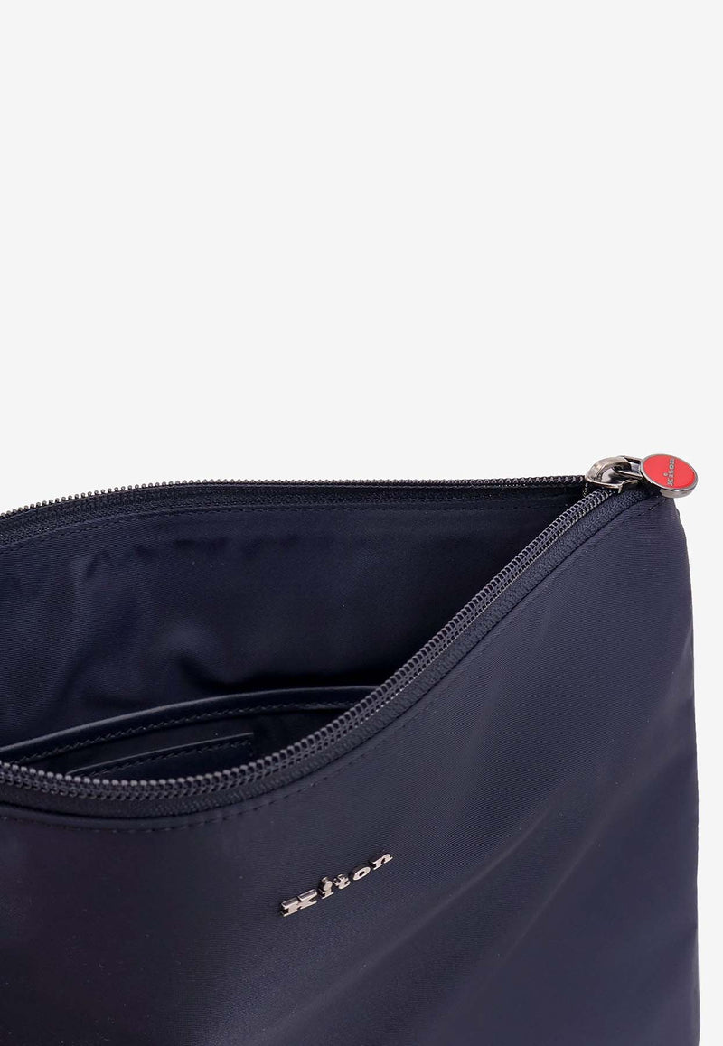 Kiton Ciro Paone Logo Nylon Clutch Blue UBA0059N0127002BLU_Blue_29848606