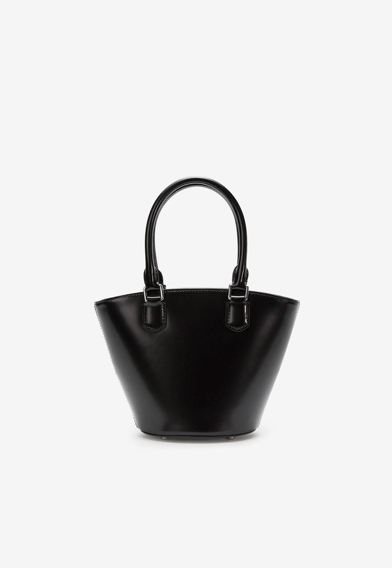 Self-Portrait Leather Top Handle Bag with Charms Black PF25314ABBLACK_Black_29838652