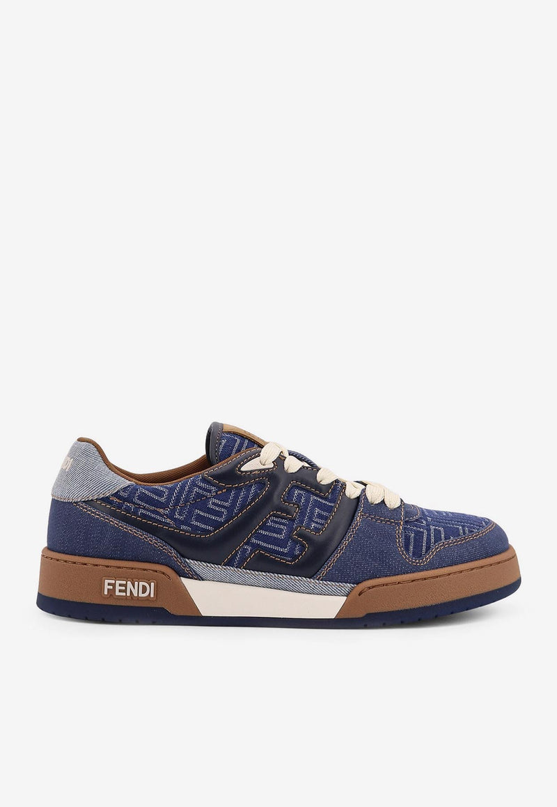 Fendi Match Low-Top Denim Sneakers Denim 7E1495AU2NF1SVJ_STON+ABISS BLU+GHIAC_29851228