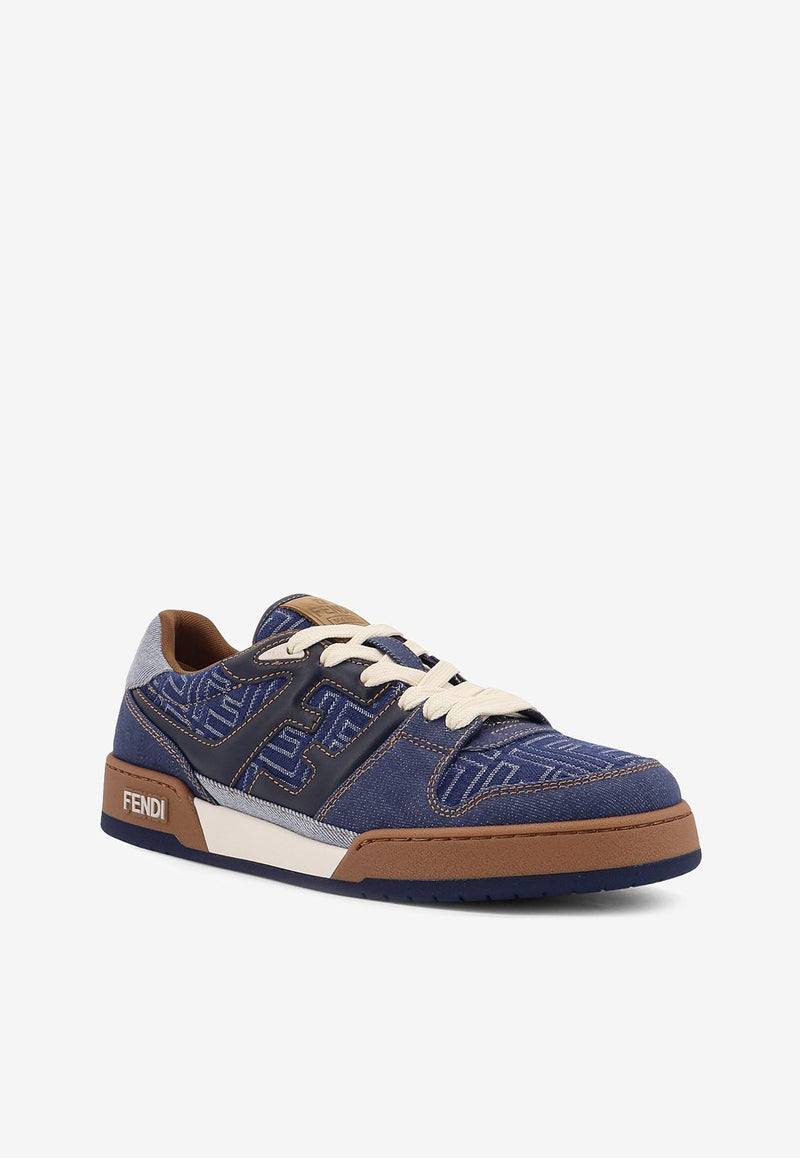 Fendi Match Low-Top Denim Sneakers Denim 7E1495AU2NF1SVJ_STON+ABISS BLU+GHIAC_29851228