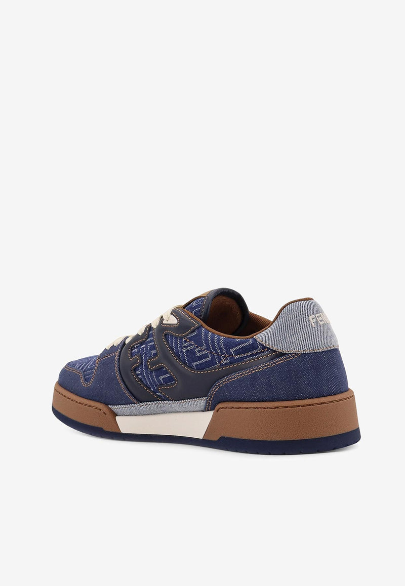Fendi Match Low-Top Denim Sneakers Denim 7E1495AU2NF1SVJ_STON+ABISS BLU+GHIAC_29851228