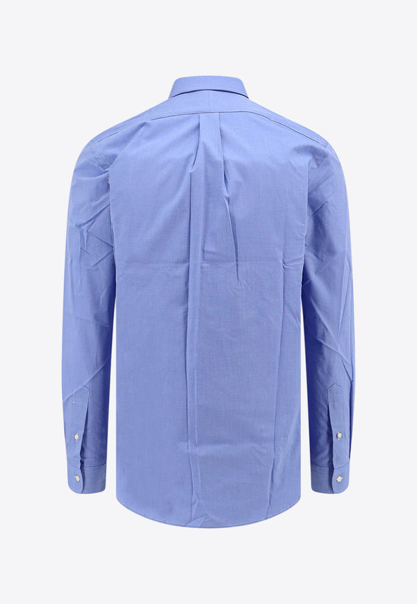 Polo Ralph Lauren Long-Sleeved Logo Shirt Blue 710928254003_2865 BLUE END ON END_29847573