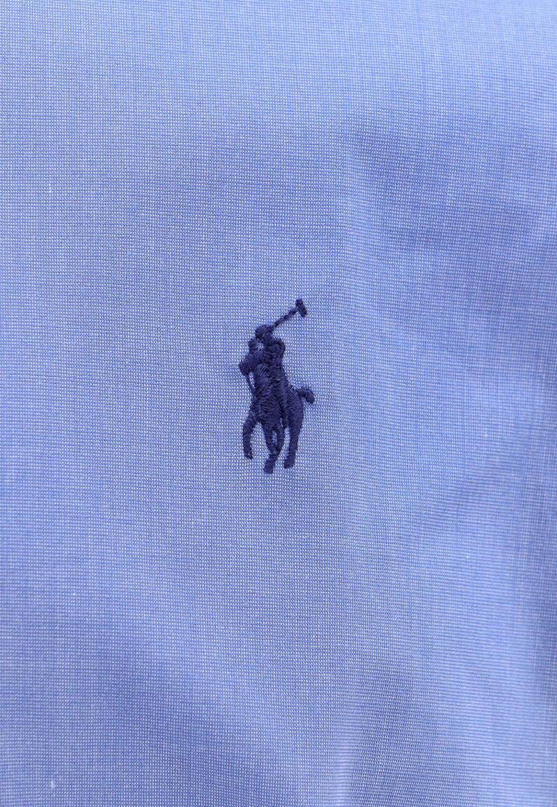 Polo Ralph Lauren Long-Sleeved Logo Shirt Blue 710928254003_2865 BLUE END ON END_29847573