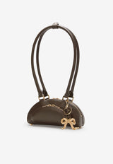 Self-Portrait Ribbon Charm Leather Shoulder Bag Brown PF25313ABRBROWN_Brown_29842311