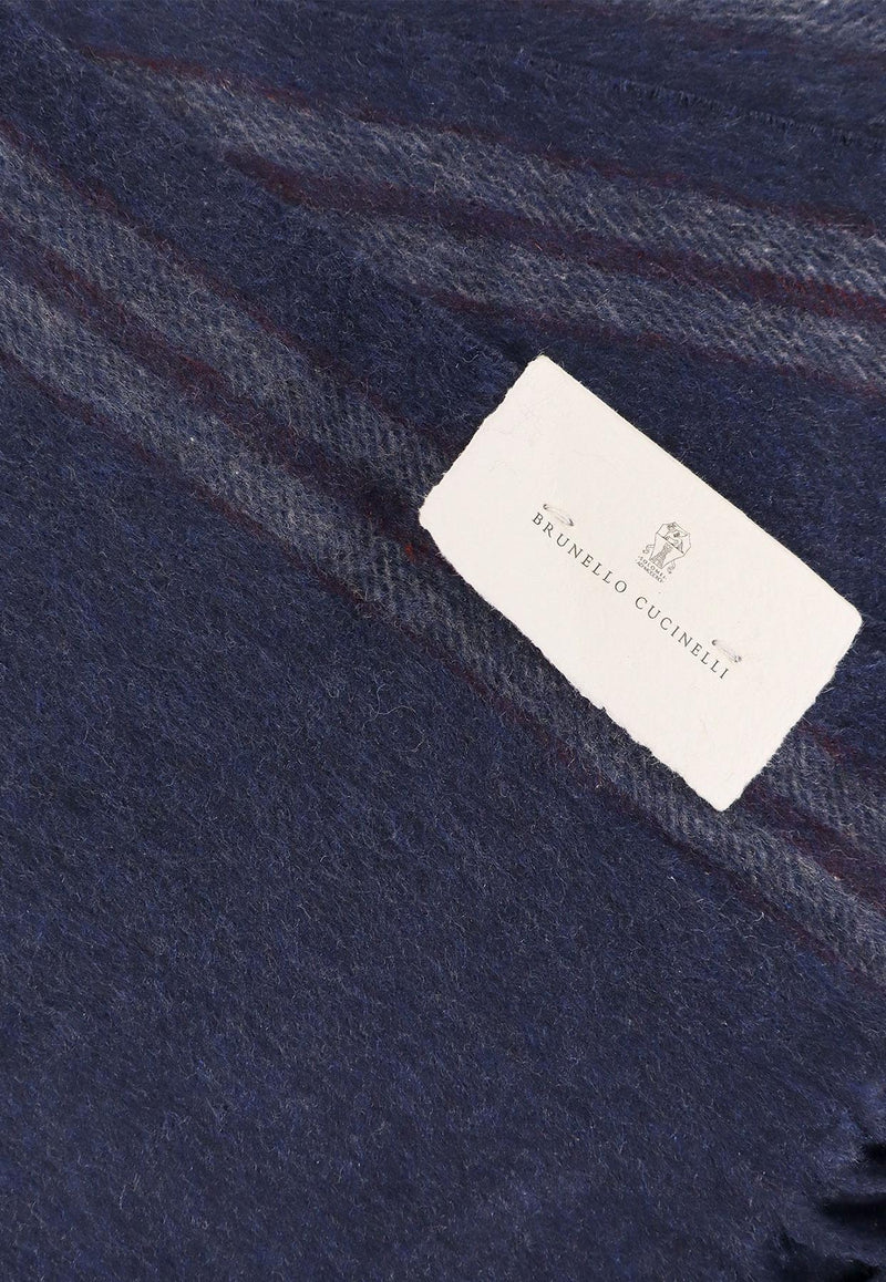 Brunello Cucinelli Silk Fringe Scarf Navy MSC668AGCXA63_BLU RUBINO_30005213