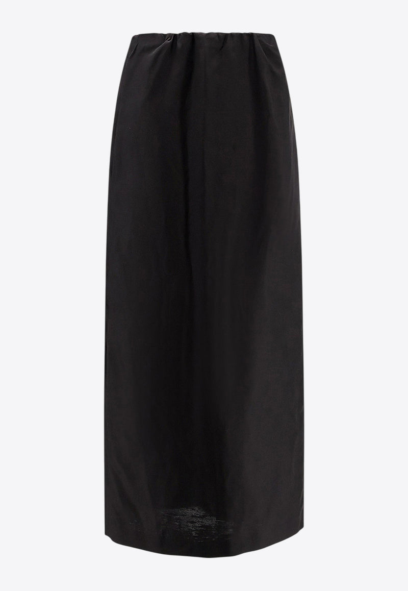 The Row Saul Silk-Blend Midi Skirt Black 9045W3838_BLK_Black_29855733
