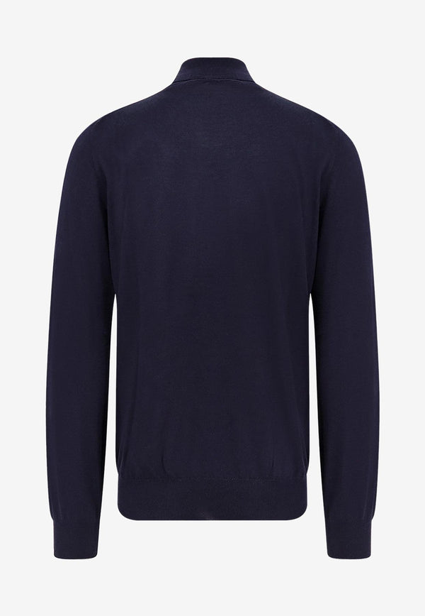 Brunello Cucinelli Cashmere-Blend High-Neck Sweater Navy M2300103CW425_NAVY GRIGIO SCURO_30005306
