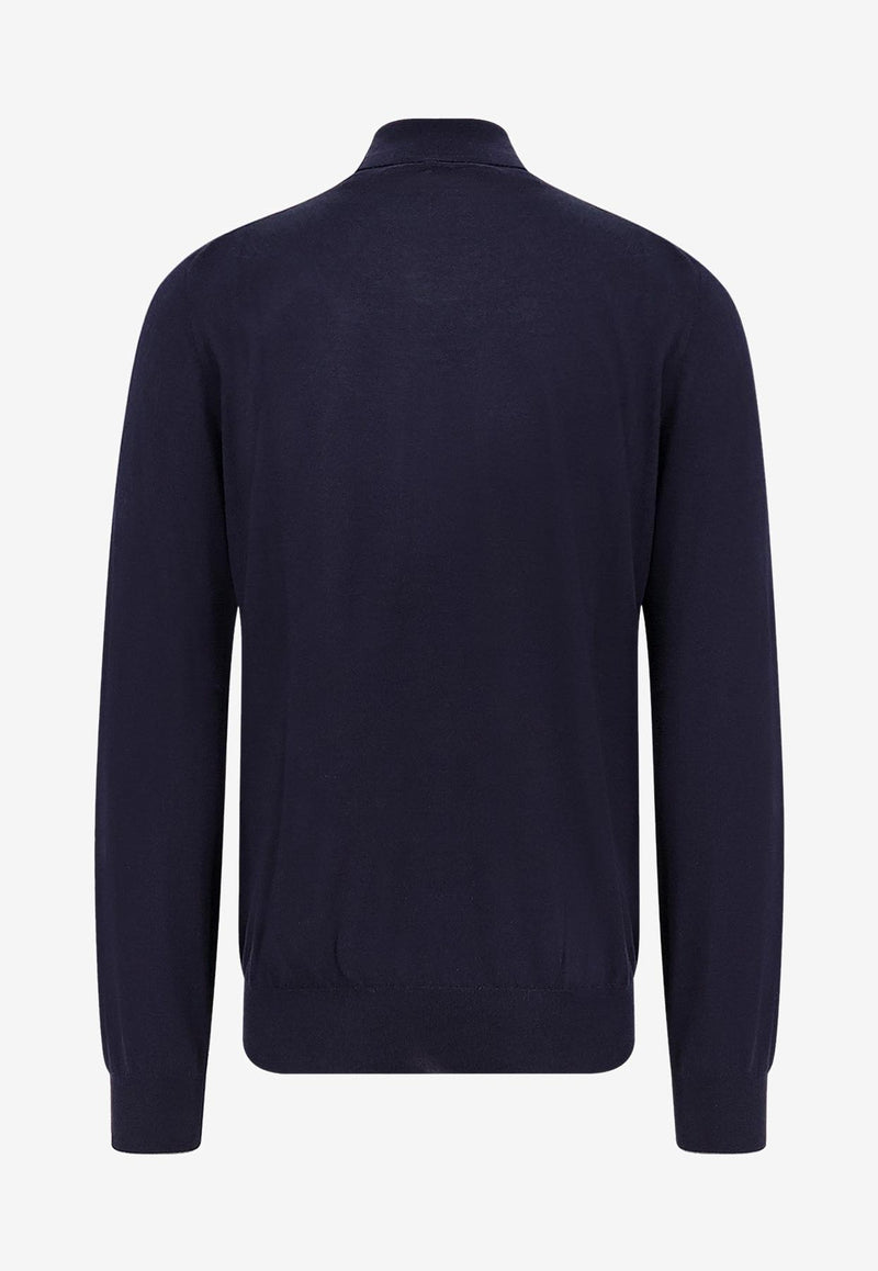 Brunello Cucinelli Cashmere-Blend High-Neck Sweater Navy M2300103CW425_NAVY GRIGIO SCURO_30005306