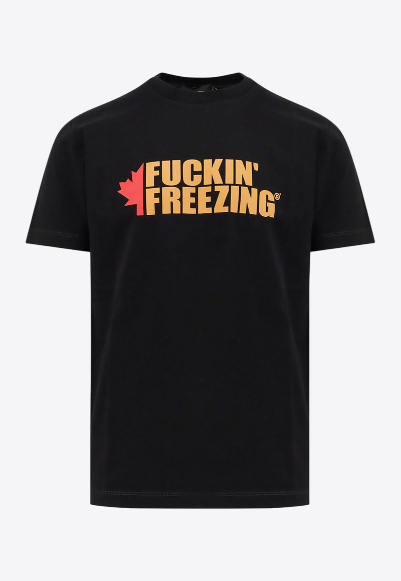 Dsquared2 Printed Crewneck T-shirt Black S74GD1450D20020900_Black_29848667