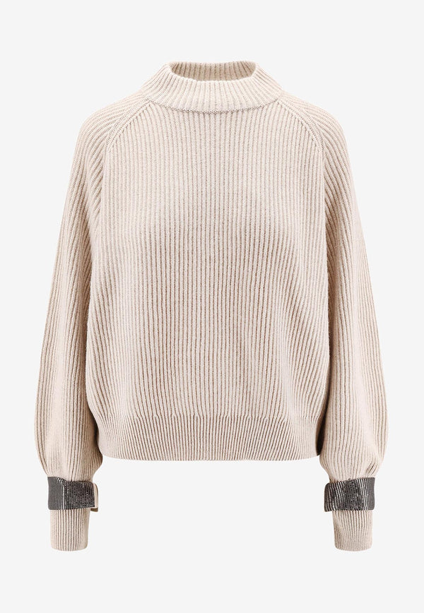 Brunello Cucinelli Cashmere High-Neck Sweater Beige M12723300C9731_RUSTIC BEIGE_29842632