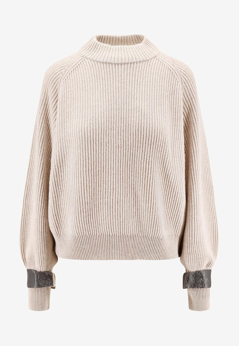 Brunello Cucinelli Cashmere High-Neck Sweater Beige M12723300C9731_RUSTIC BEIGE_29842632