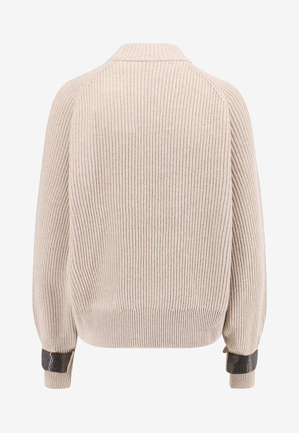 Brunello Cucinelli Cashmere High-Neck Sweater Beige M12723300C9731_RUSTIC BEIGE_29842632