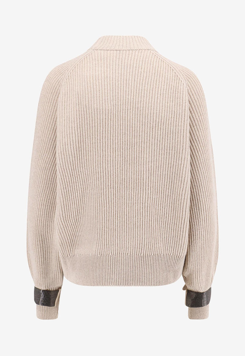 Brunello Cucinelli Cashmere High-Neck Sweater Beige M12723300C9731_RUSTIC BEIGE_29842632