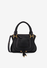 Chloé Small Marcie Grained Leather Shoulder Bag Black CHC22AS628I31001_Black_29843579