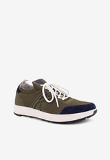 Kiton Ciro Paone Suede and Mesh Lace-Up Sneakers Green USSA031N0121704VERDE MILITARE BLU_Green_29841951