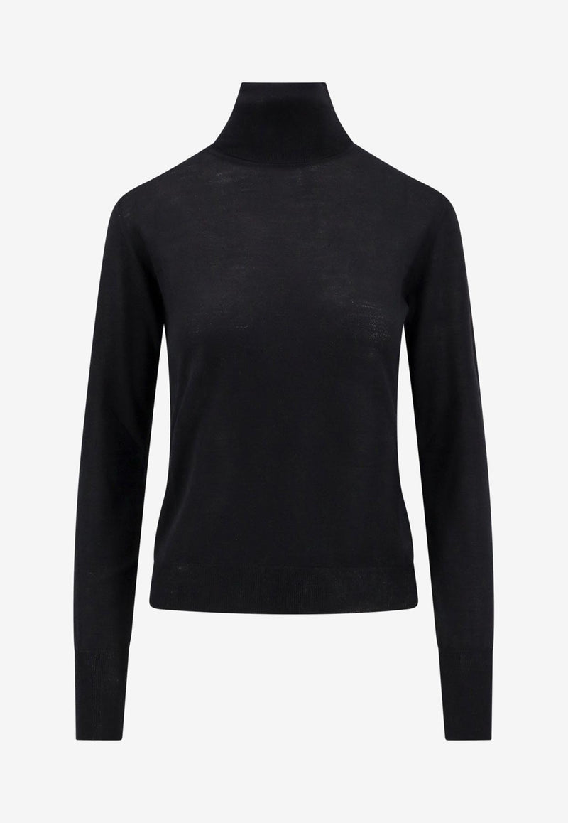 Golden Goose DB High-Neck Wool Sweater Black GWP00953P00066590100_Black_29856974