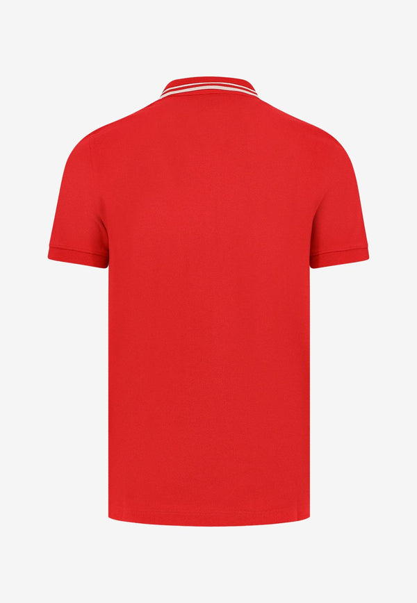 Valentino VLogo-Patch Polo T-shirt Red 7V3MH01KAQK157_Red_29846257