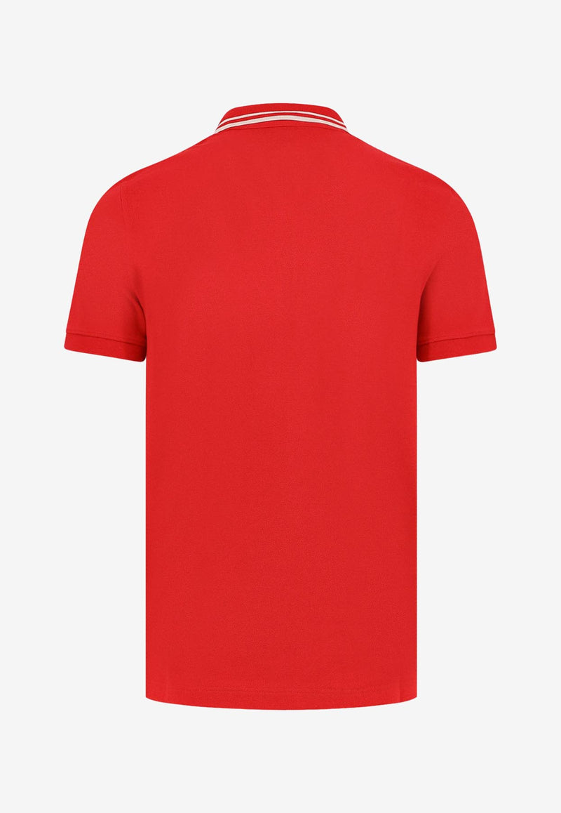 Valentino VLogo-Patch Polo T-shirt Red 7V3MH01KAQK157_Red_29846257