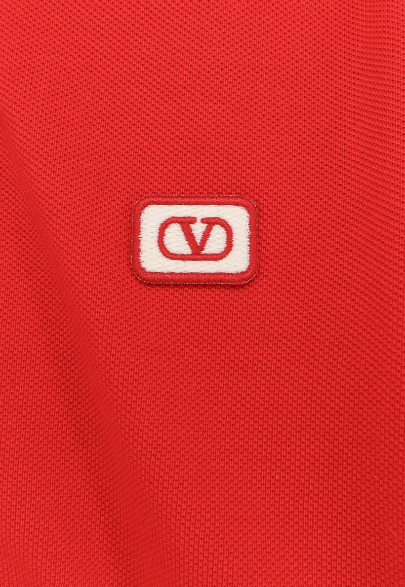 Valentino VLogo-Patch Polo T-shirt Red 7V3MH01KAQK157_Red_29846257