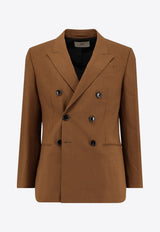 AMI PARIS Double-Breasted Wool Blazer HBV006WV0066216_Brown_29848891