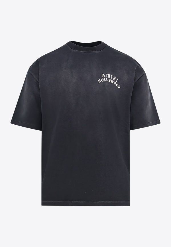 Amiri Hollywood-Print Short-Sleeved T-shirt AMJYTE1204001_Black_29839967