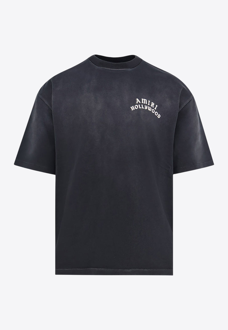 Amiri Hollywood-Print Short-Sleeved T-shirt AMJYTE1204001_Black_29839967