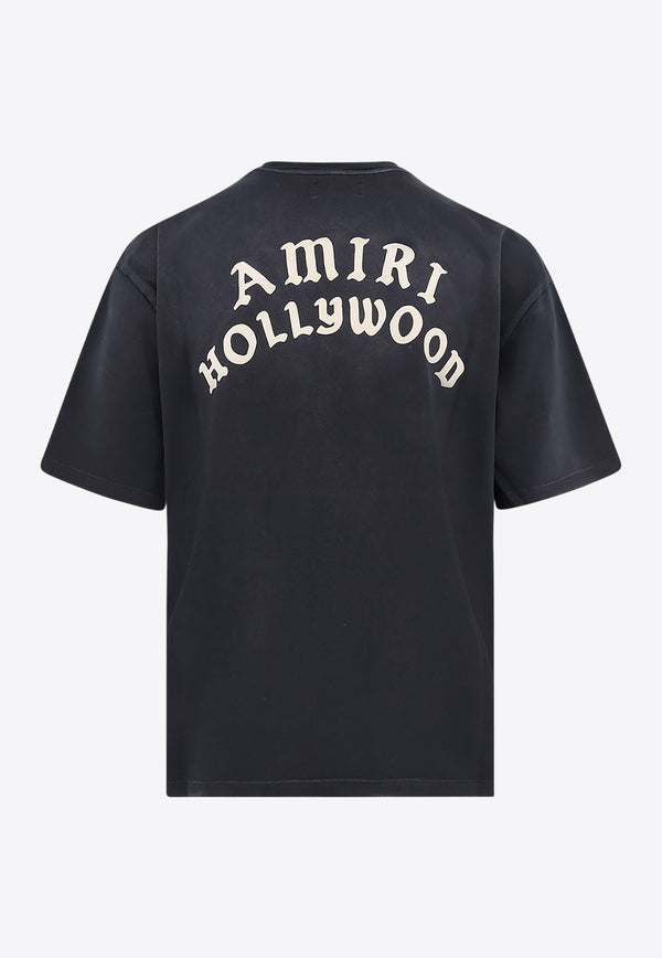 Amiri Hollywood-Print Short-Sleeved T-shirt AMJYTE1204001_Black_29839967