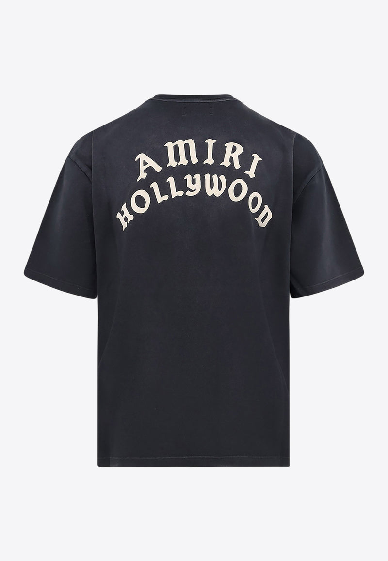 Amiri Hollywood-Print Short-Sleeved T-shirt AMJYTE1204001_Black_29839967