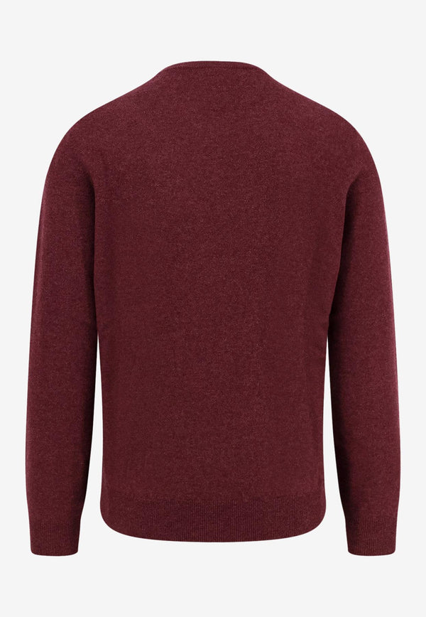 Brunello Cucinelli Cashmere Crewneck Sweater Bordeaux M2200100CEG54_DARK PURPLE_30005310