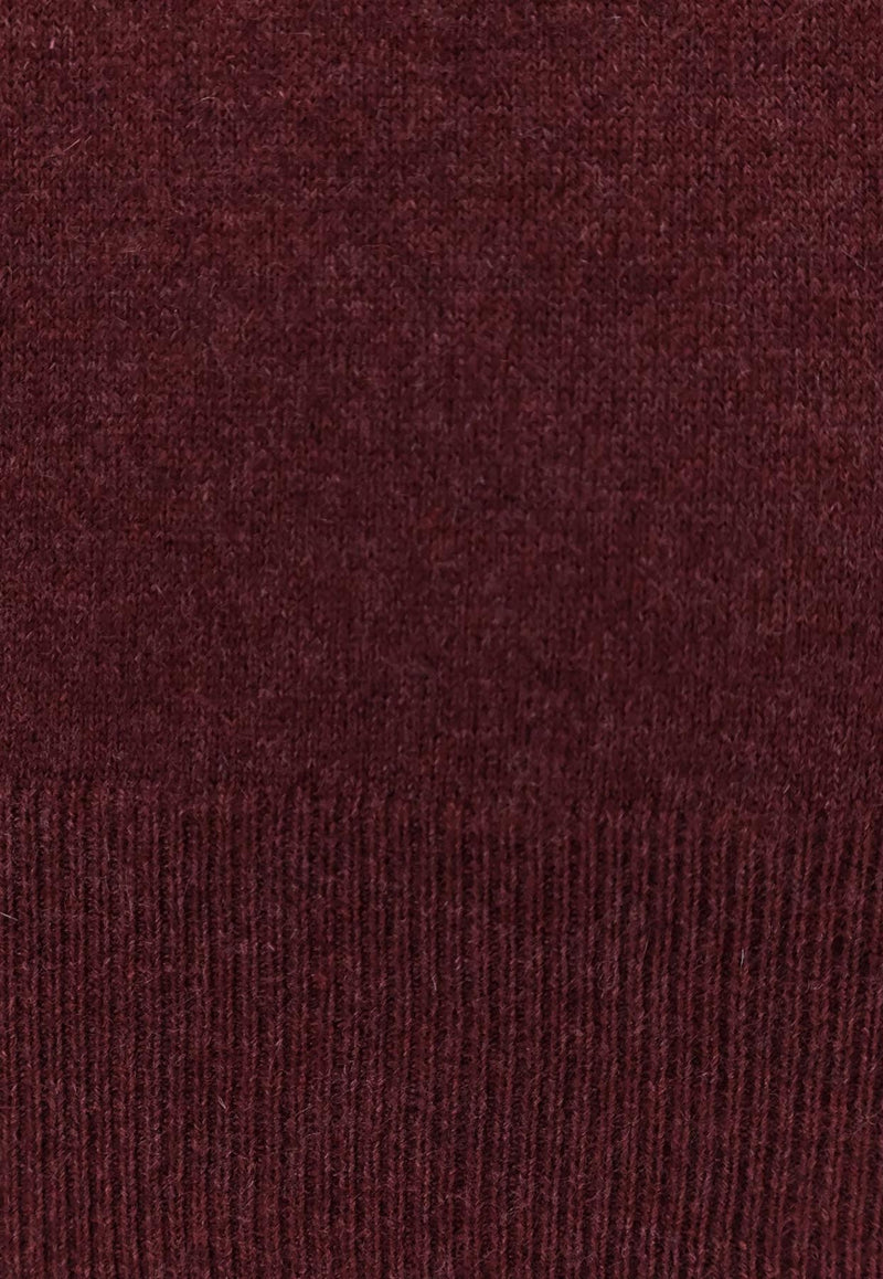 Brunello Cucinelli Cashmere Crewneck Sweater Bordeaux M2200100CEG54_DARK PURPLE_30005310