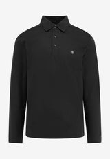 Hugo Boss Monogram Long-Sleeved Polo T-shirt Black 50523917_001_OneColor_30898428