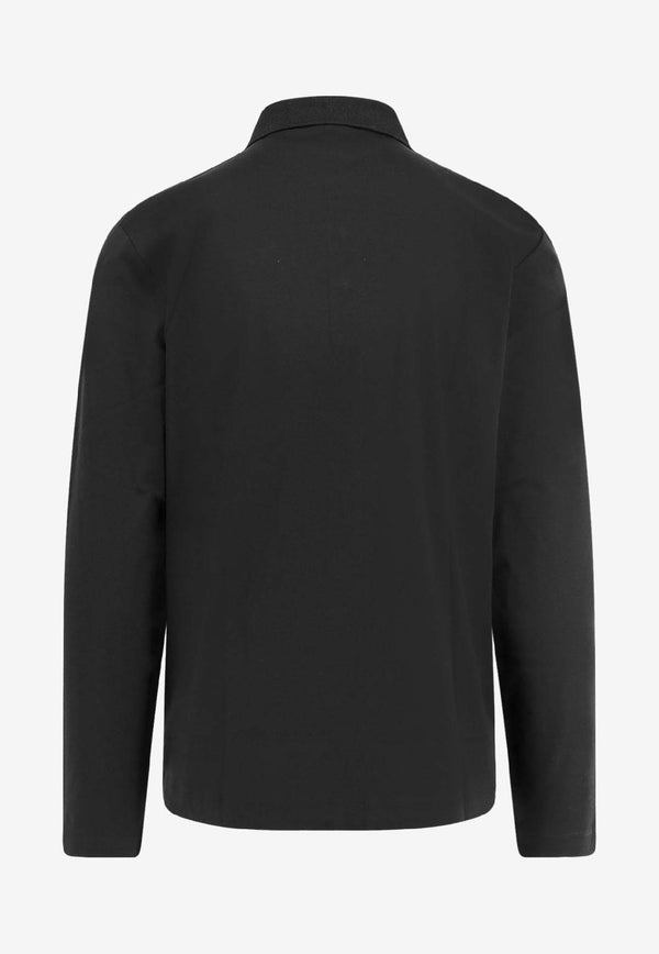 Hugo Boss Monogram Long-Sleeved Polo T-shirt Black 50523917_001_OneColor_30898428