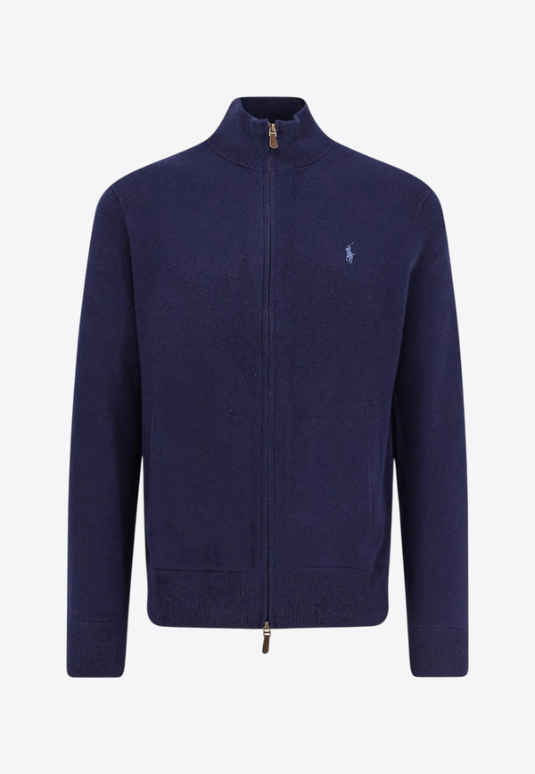 Polo Ralph Lauren Zip-Up Wool Cardigan Navy 710974149001_HUNTER NAVY_29838832