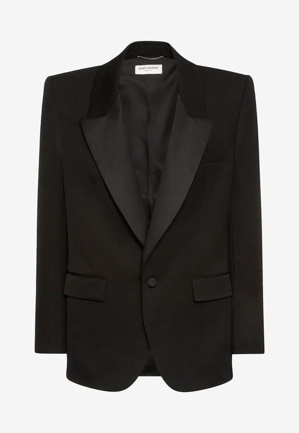 Saint Laurent Tuxedo Wool Blazer Black 760896Y7E63_1000_Black_29852051