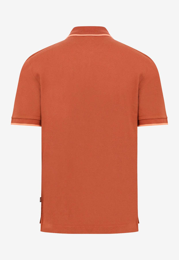 Hugo Boss Logo Embroidered Polo T-shirt Rust 50494697_806_OneColor_30898279