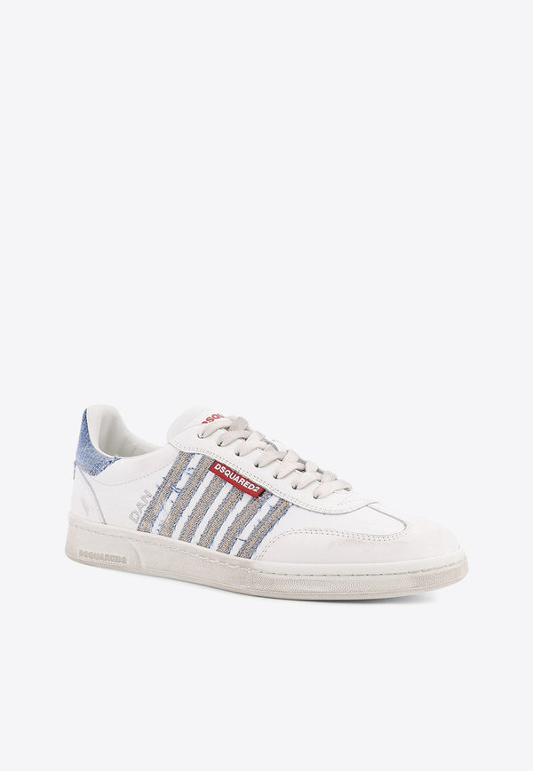 Dsquared2 Logo Leather Sneakers White SNM044301508443M872_Denim bianco_29841469