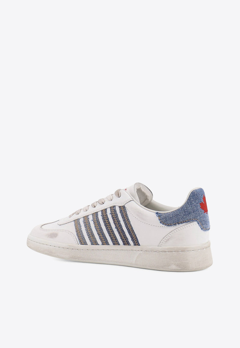 Dsquared2 Logo Leather Sneakers White SNM044301508443M872_Denim bianco_29841469