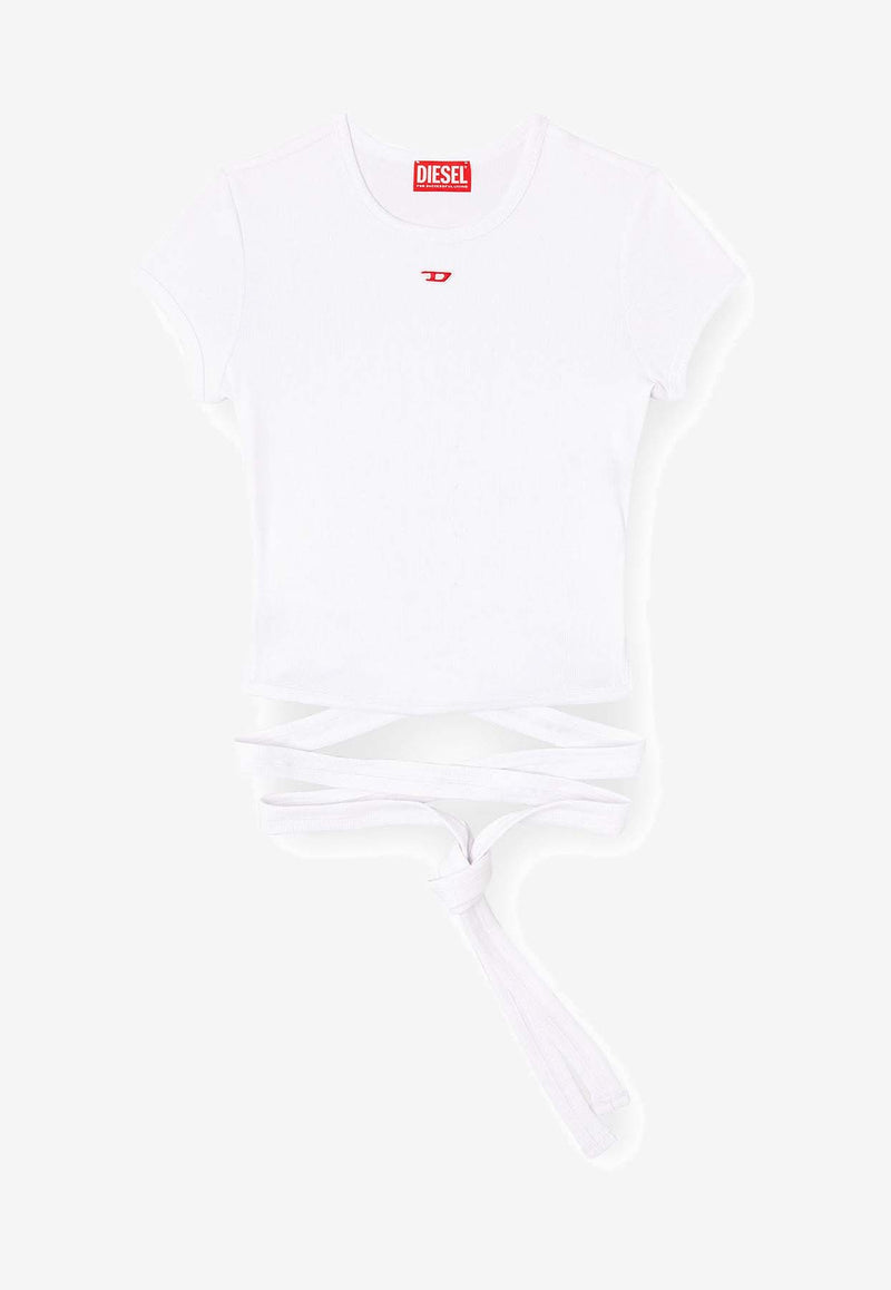 Diesel T-Bunny-Tail Wraparound Slim T-shirt White A193370EJAI100_White_29845606