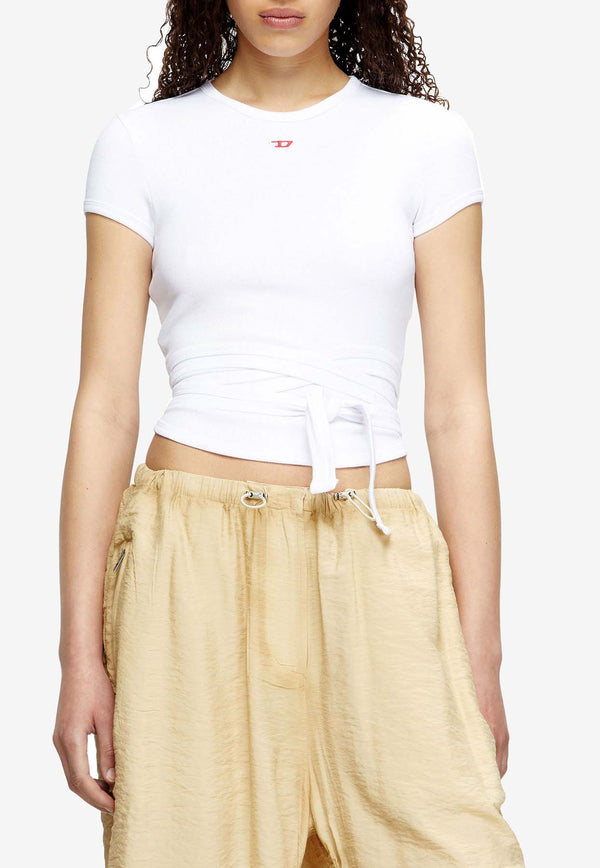 Diesel T-Bunny-Tail Wraparound Slim T-shirt White A193370EJAI100_White_29845606