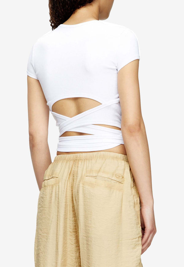 Diesel T-Bunny-Tail Wraparound Slim T-shirt White A193370EJAI100_White_29845606